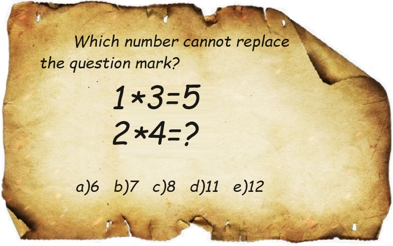 Find the number which cannot replace the question mark?